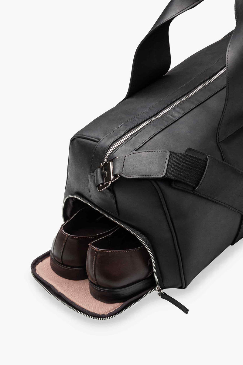 Maleta duffle de piel 28L