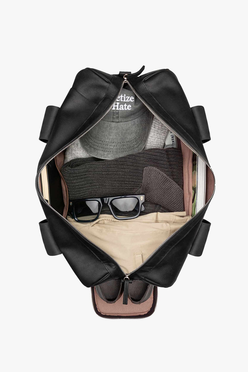 Maleta duffle de piel 28L