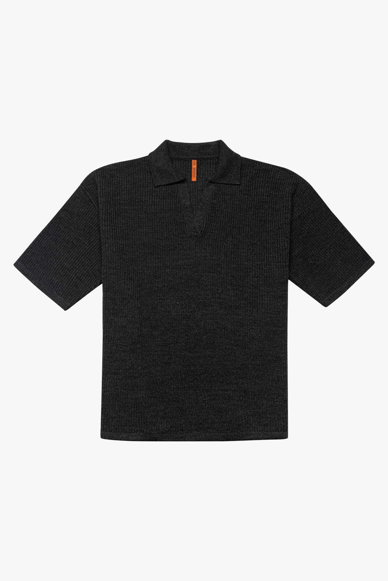 Playera Polo Oversized de Punto