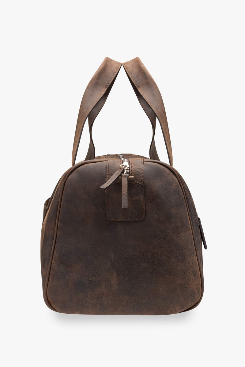 Maleta duffle de piel 28L
