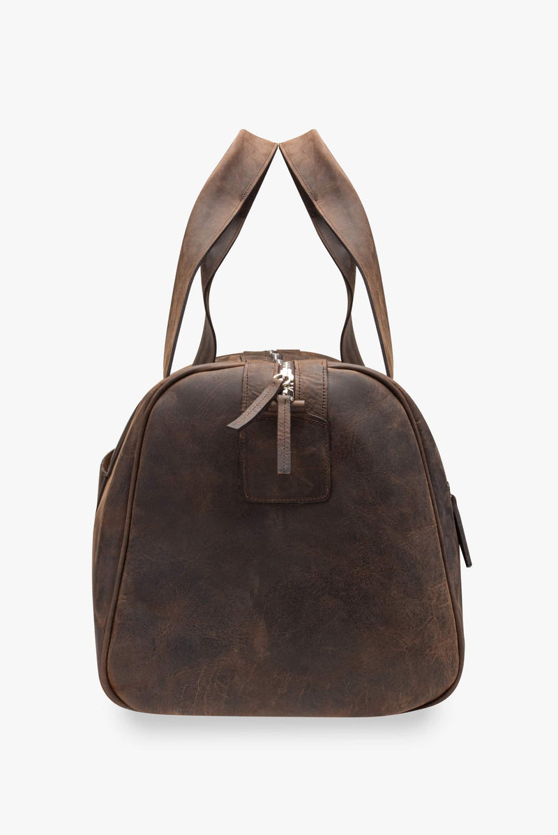 Maleta duffle de piel 28L