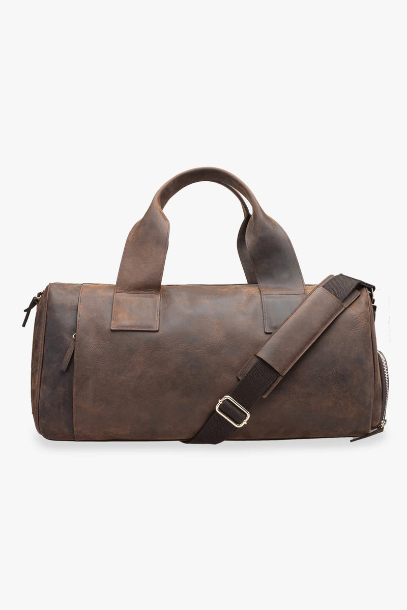 Maleta duffle de piel 28L