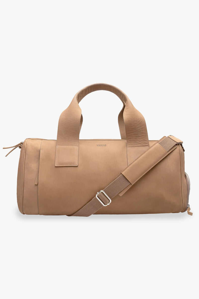 Maleta duffle de piel 28L
