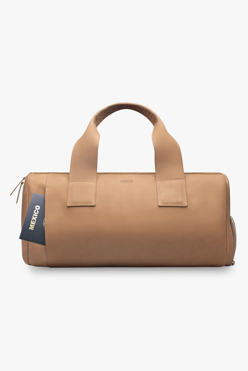 Maleta duffle de piel 28L