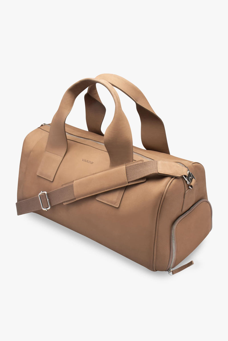 Maleta duffle de piel 28L
