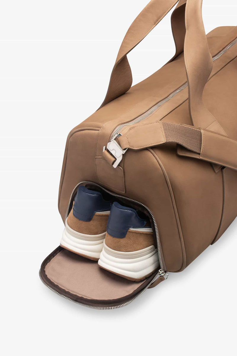 Maleta duffle de piel 28L