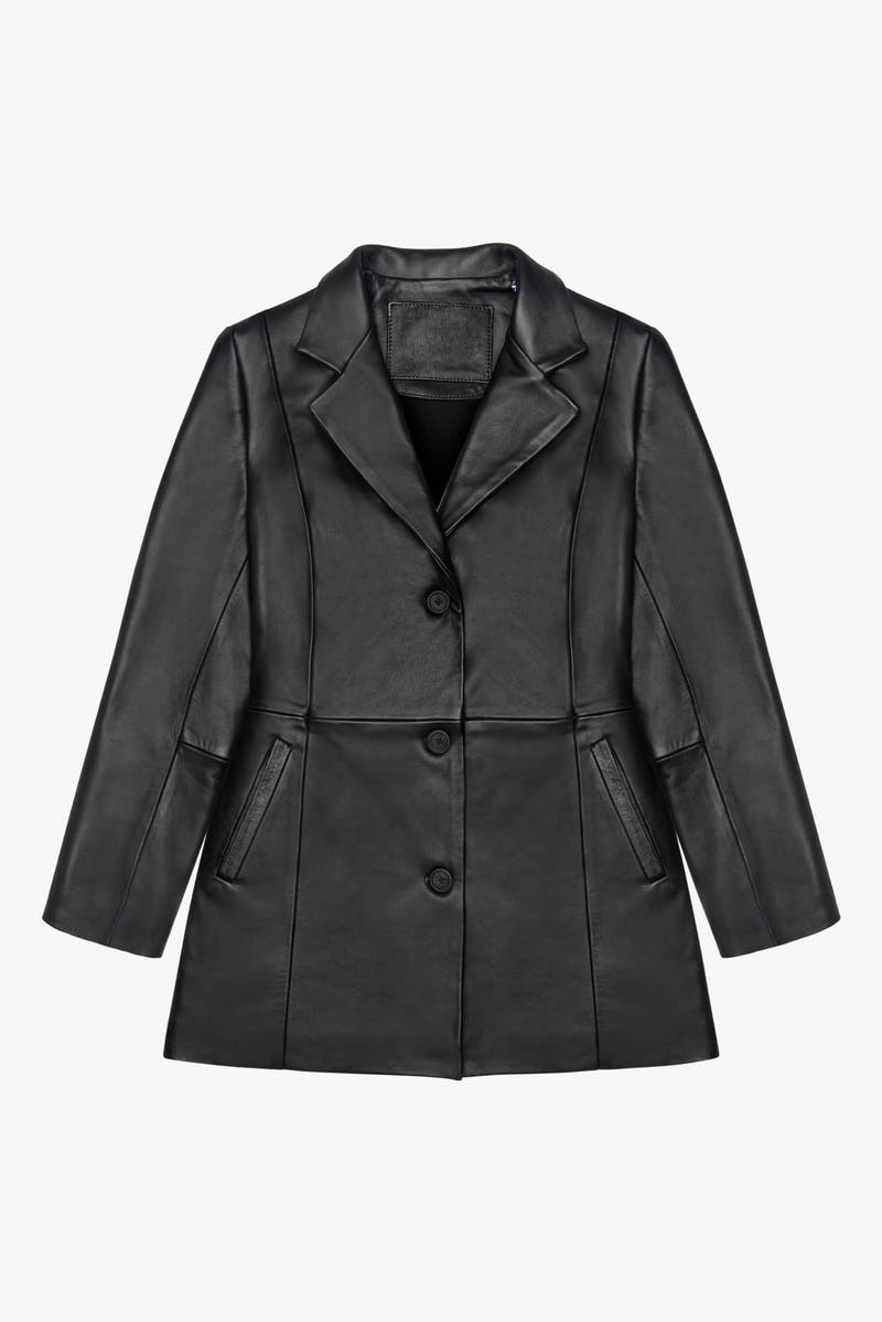Saco de piel negro mujer - SELINA