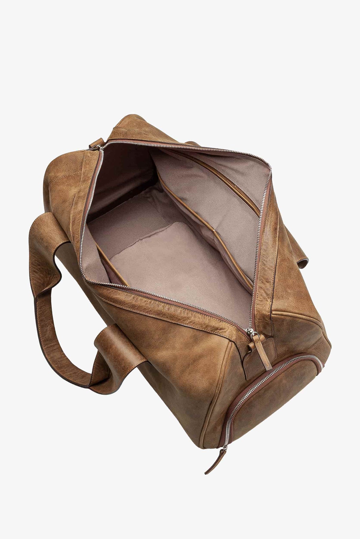 Maleta duffle de piel 28L
