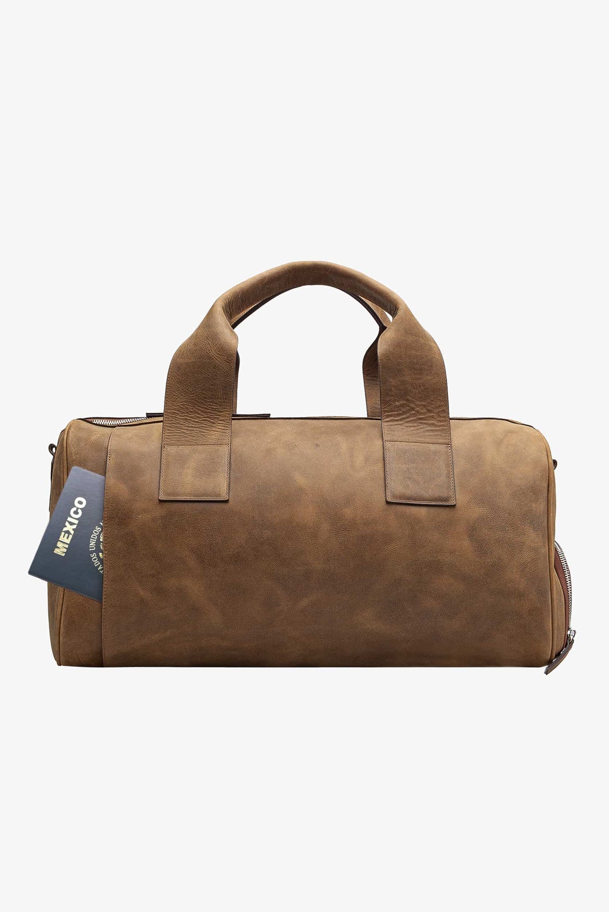 Maleta duffle de piel 28L