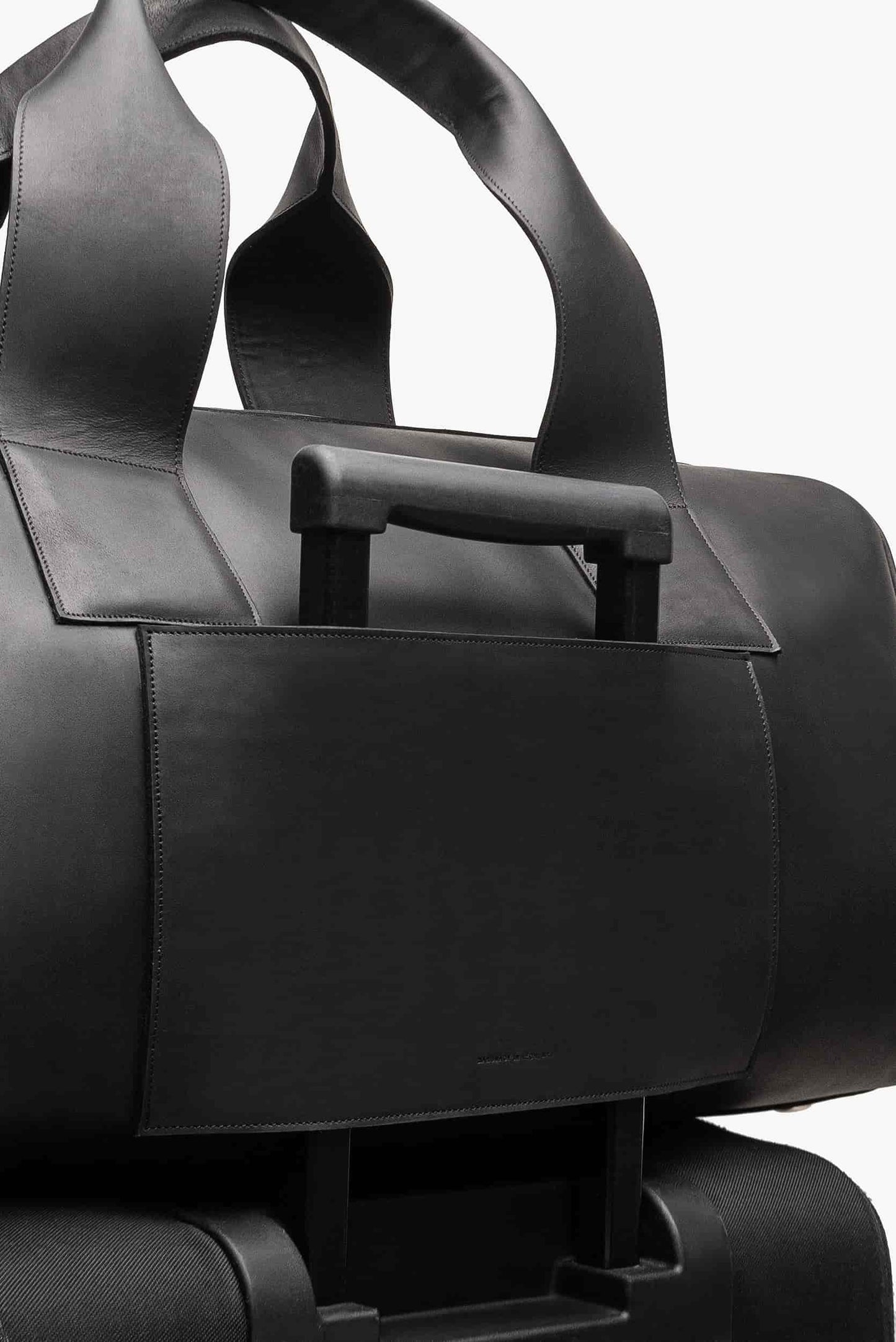 Maleta duffle de piel