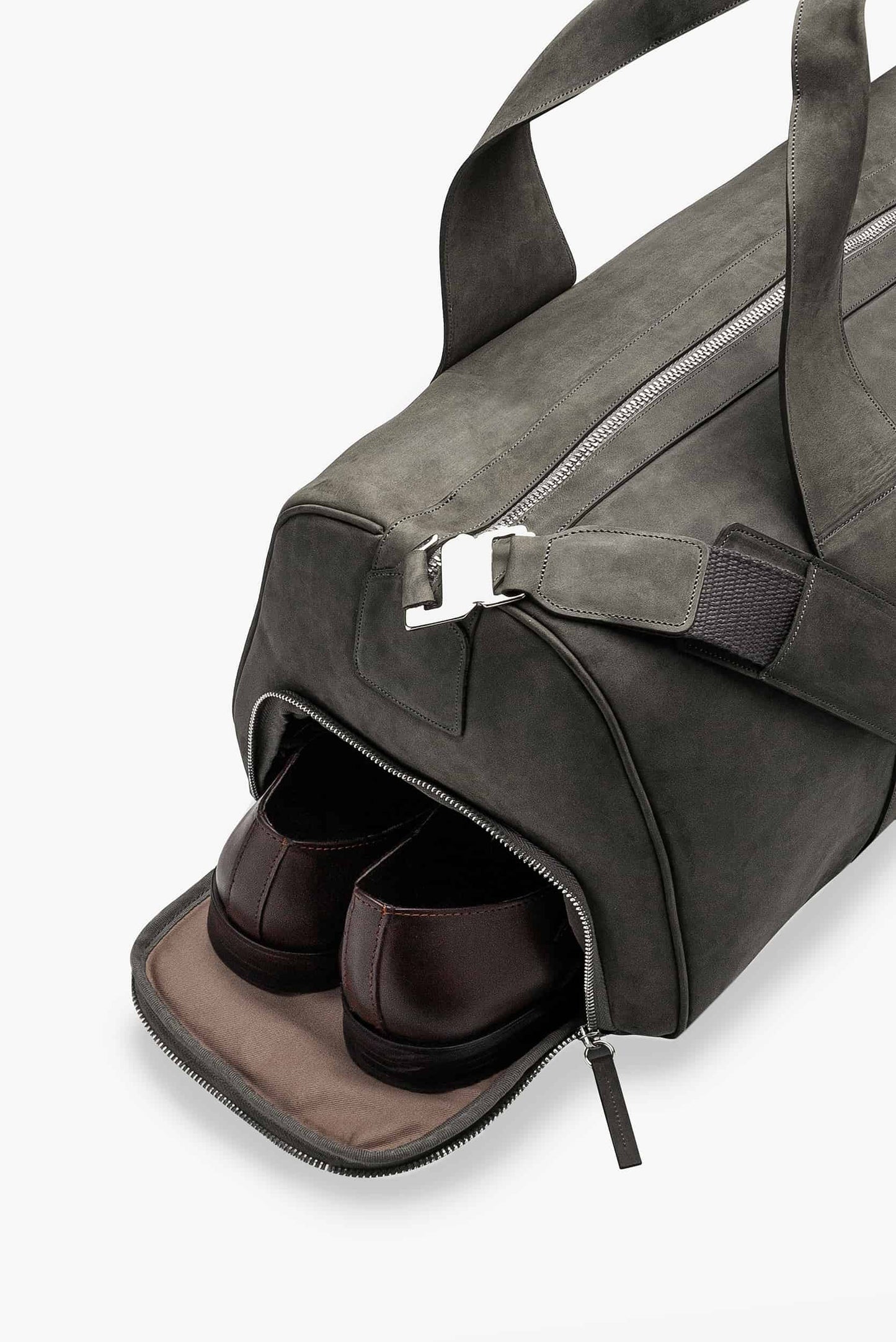 Maleta duffle de piel