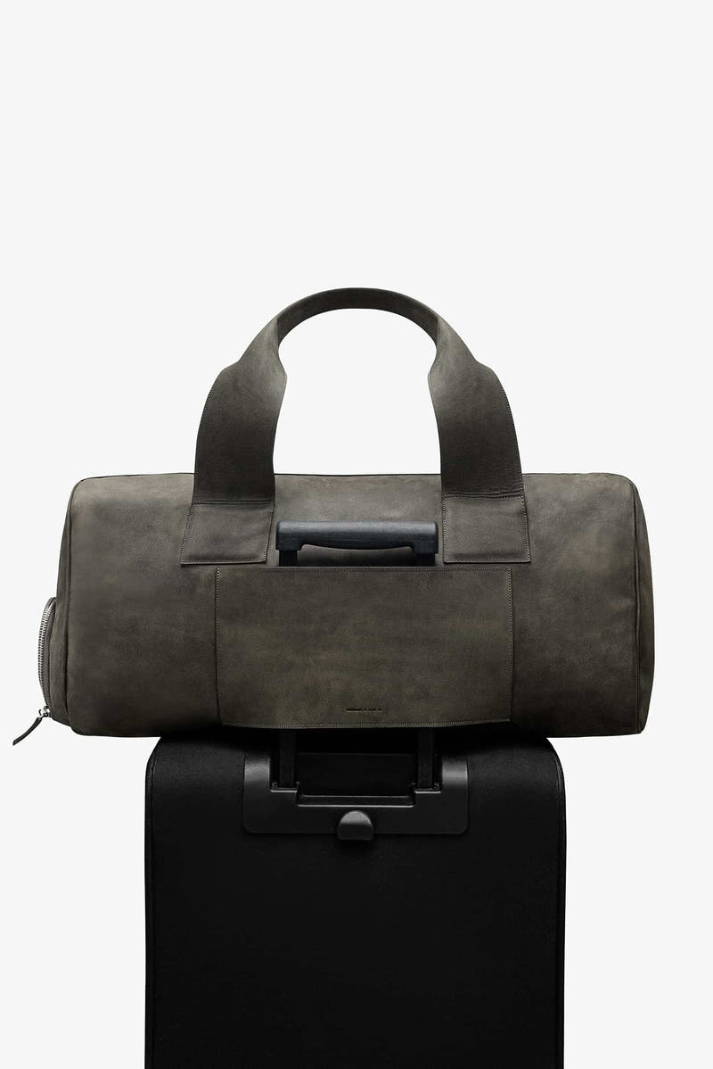 Maleta duffle de piel 28L