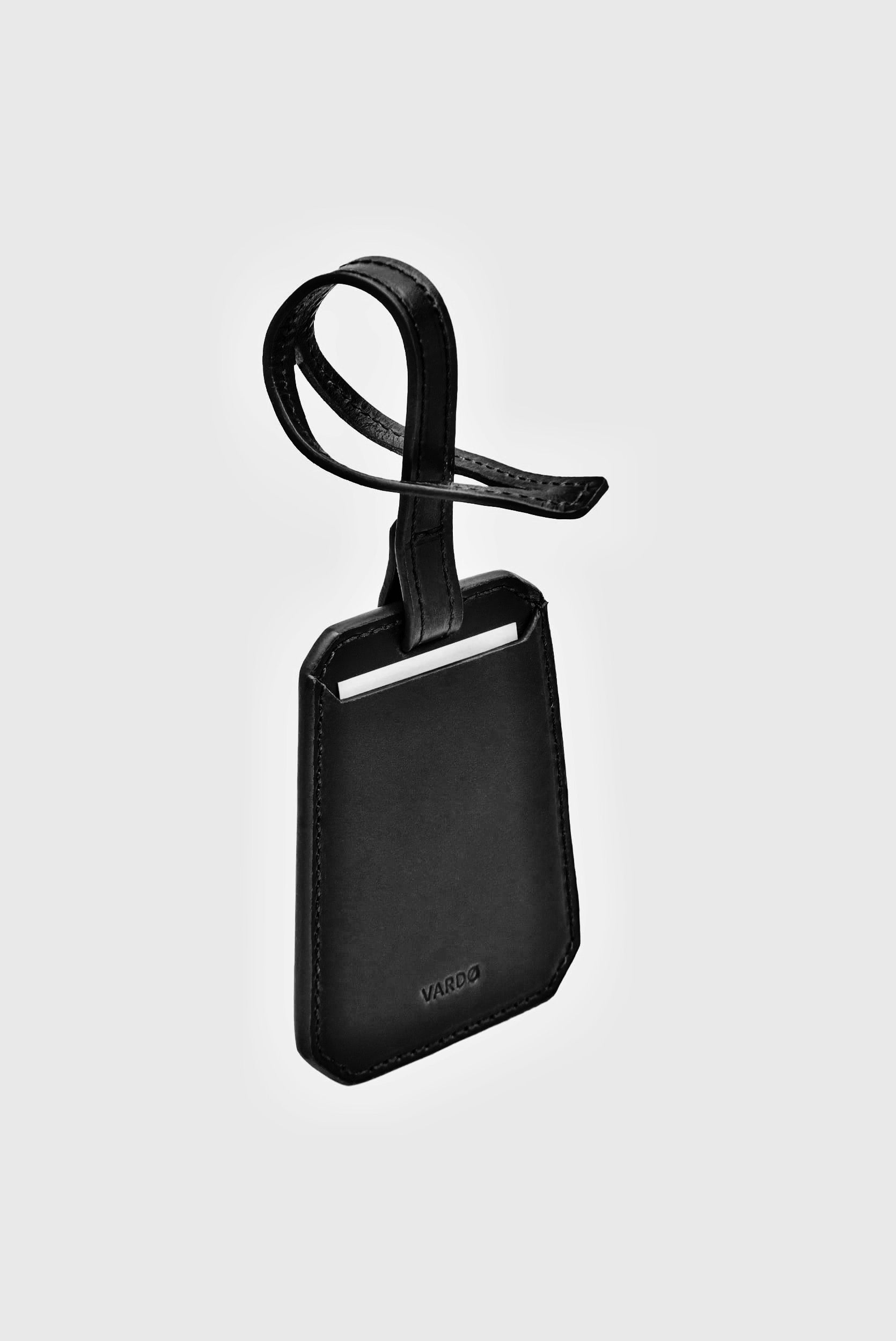 Tag para maleta de piel - Negro