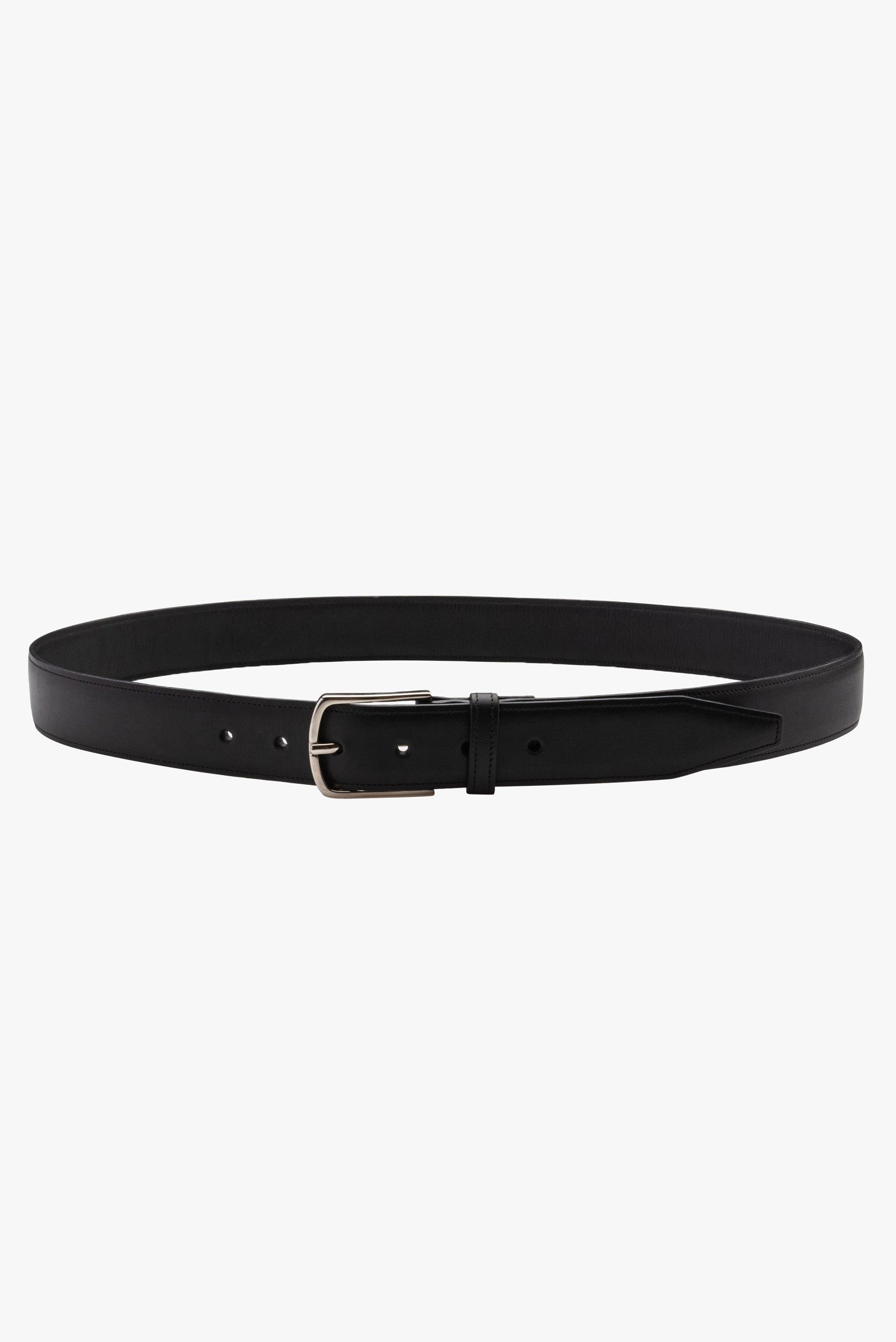 Cinturon caballero de piel - Negro