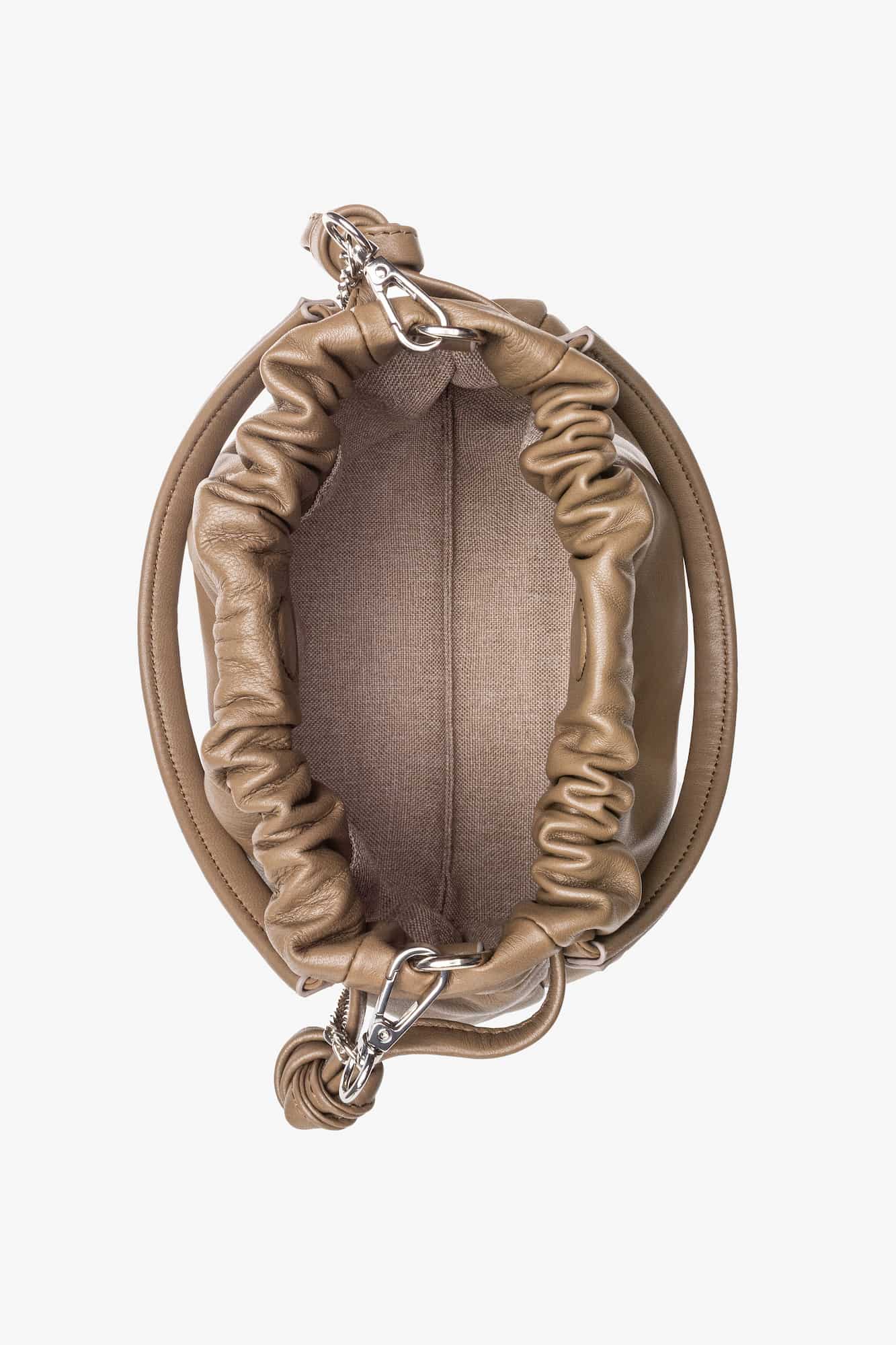 Bolsa de piel Dumpling Mila