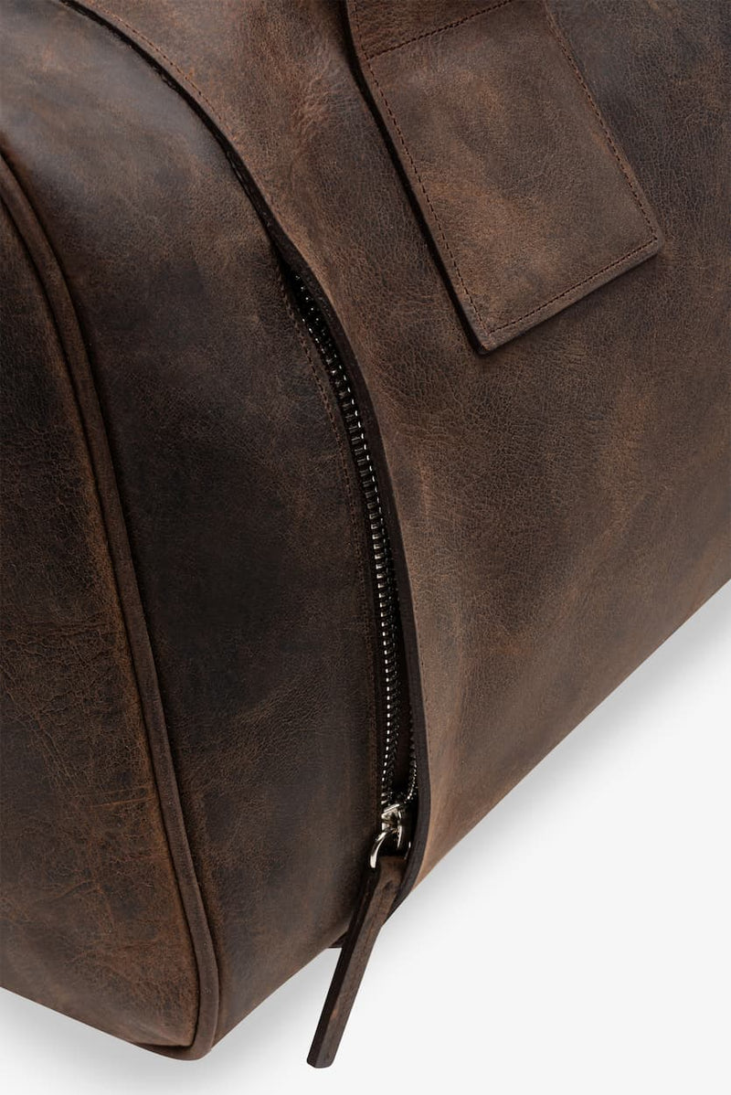 Maleta duffle de piel 28L