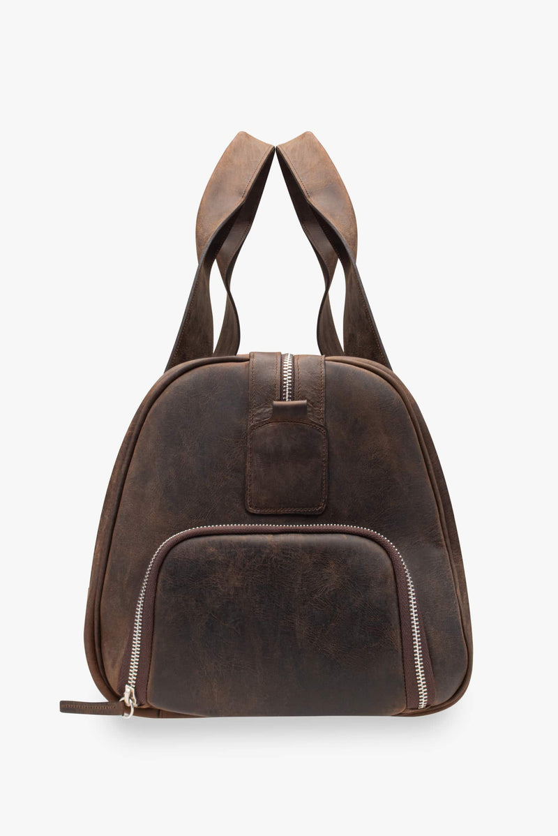 Maleta duffle de piel 28L