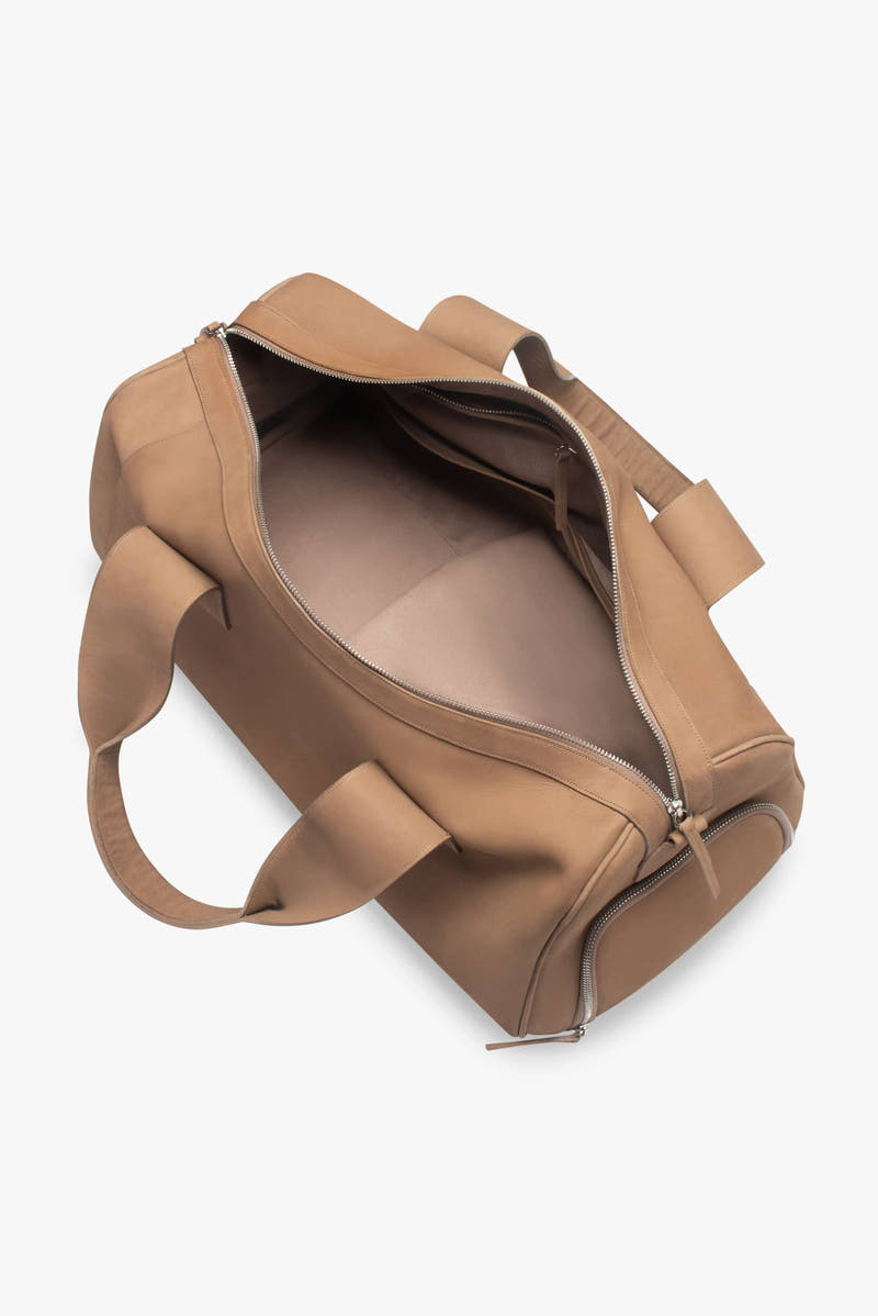 Maleta duffle de piel 28L