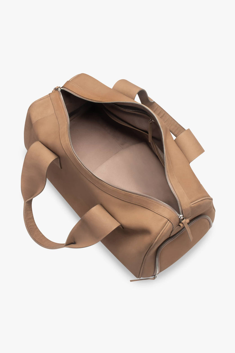 Maleta duffle de piel 28L