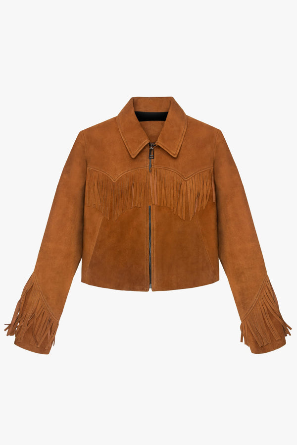 Chamarra de flecos Noa