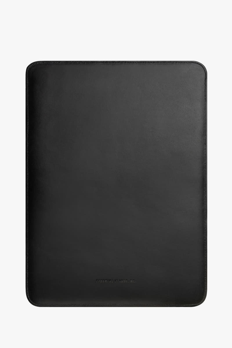 Funda para computadora de piel
