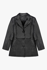 Saco de piel negro mujer - SELINA