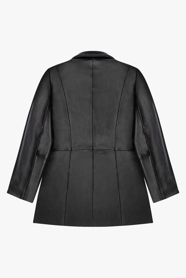 Saco de piel negro mujer - SELINA