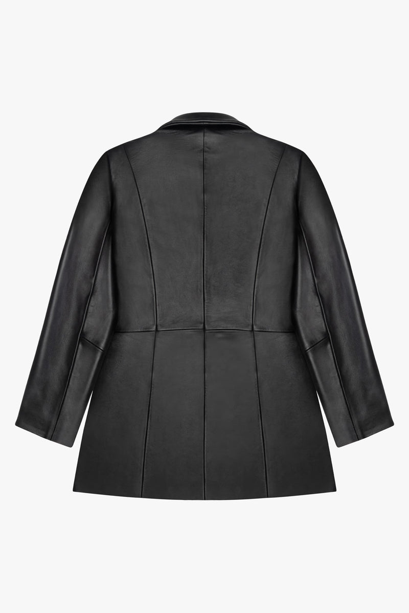 Saco de piel negro mujer - SELINA