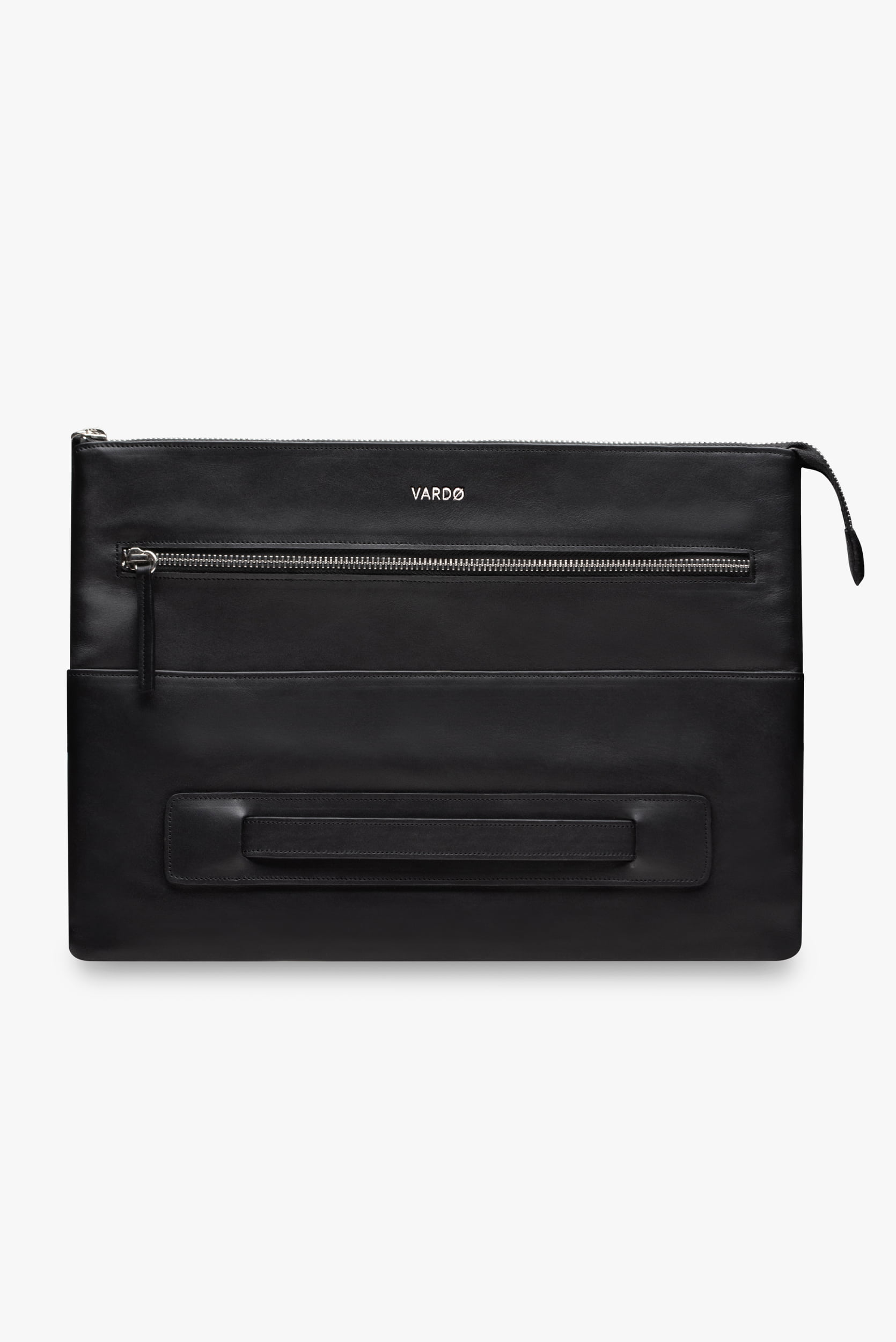 Techfolio de piel - Negro